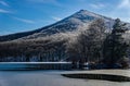 Winter View of Abbott Lake and Sharp Top Mountain - 2 Royalty Free Stock Photo